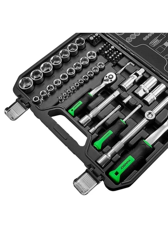 Профессиональный набор инструментов в кейсе Pro 1/2", 1/4" 72 T, CR-V, 73ед. 924073 Winso (379286670)