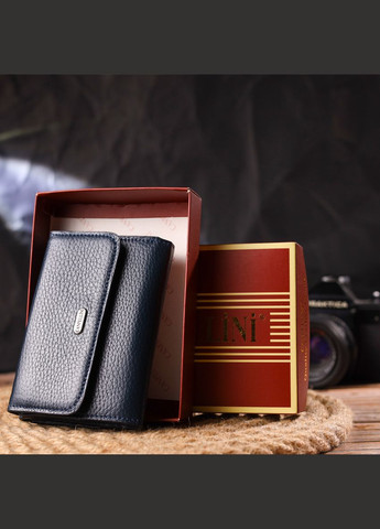 Практичный кошелек для женщин из натуральной кожи флотар 21593 Синий Canpellini (331911077)