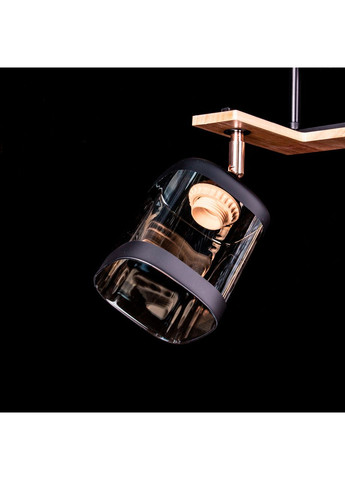 Люстра на 2 лампочки N5292/2/BK+WOOD L480XW170XH270 No Brand (352229985)