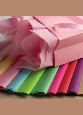 Папір тішью в листах 50*70 см 40 шт рожевий (NR0240_2) No Brand (325700041)