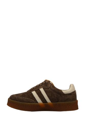 Коричневые подростковые кеды коричневые натуральная замша Campus