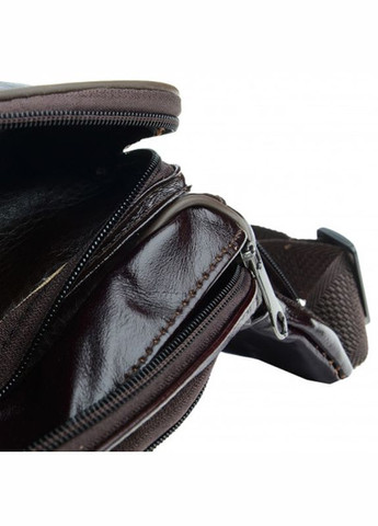 Чоловіча шкіряна сумка на пояс 1t167m-brown Borsa Leather (322189916)