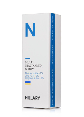 Мультисироватка для обличчя + Мультифункціональні патчі з ніацинамідом Hillary (296206999)