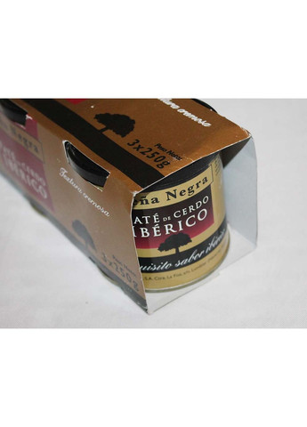 Паштет з чорної породи свині Іберіко Iberico, 3×250 г (Іспанія) Pena Negra (365875125)