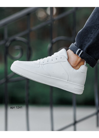Белые демисезонные кроссовки мужские white YZY Force low