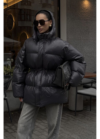 Графітовий зимній Пуховик Jadone Fashion