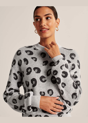 Светло-серый демисезонный свитер женский - свитер af8485w Abercrombie & Fitch