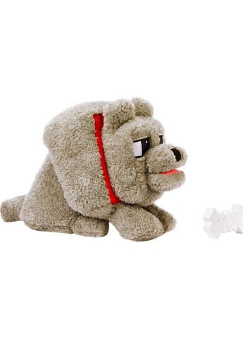 Мягкая интерактивная игрушка Волк Деннис из фильма Майнкрафт Оригинал Minecraft Dennis The Wolf Mattel (365251401)