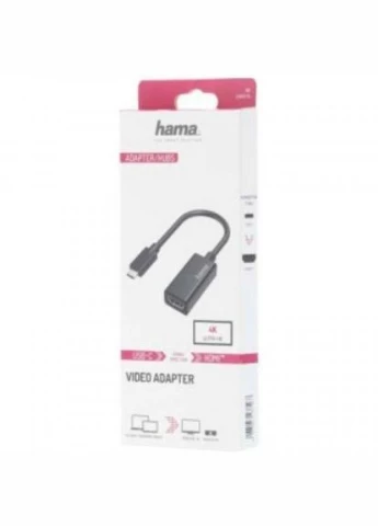 Перехідник USBC to HDMI Ultra HD 4K Black (00200315) Hama USB-C to HDMI Ultra HD 4K Black (268146928)