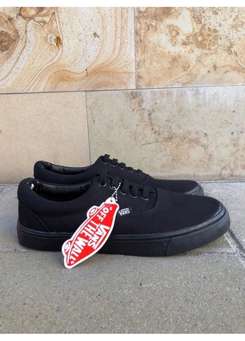 Чорні літні кеди vans era full black ванс ера No Brand