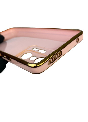 Чохол для 11T Pro глянцевий з кільцем MagSafe із золотою окантовкою на сяомі 11т про пудровий gs1 Xiaomi (366230481)