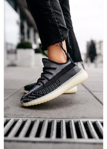 Чорні Осінні кросівки чоловічі adidas yeezy boost 350 v2 asriel адідас ізі буст No Brand