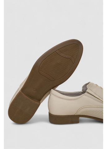 Бежевые туфли мужские с перфорацией,, 243rc1595 KangFu