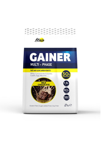 Гейнер Gainer - 1500g Milk Chocolate FitWin (285716178)