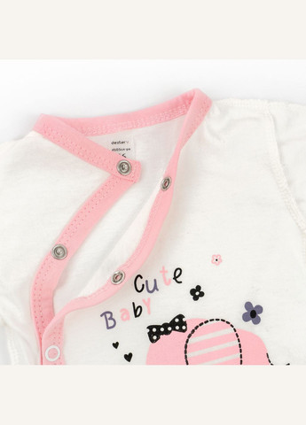 Боди Dexter`s для девочки из легкой ткани eli белый;розовый dexter's (323821473)