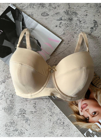Бежевий бежевий бюстгальтер е з м'якою чашкою Lanny Mode