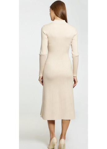 Светло-бежевое повседневный женское трикотажное платье н&м (56665) м светло-бежевое H&M