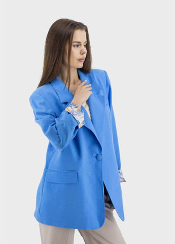 Класичний жіночий піджак без підкладки:, білий, синій Quinto (бежевий, ), 29718 No Brand (331785812)