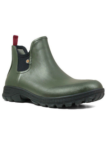 Зеленые мужские дождевые ботинки Bogs