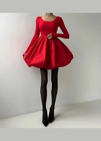 Червона святковий, спортивна, ділова, повсякденний, вечірня дуже цікава і ніжна жіноча сукня з котону SAVOY BRAND