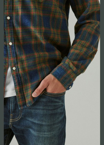 Зеленая кэжуал рубашка Lucky Brand