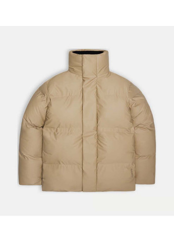 Черная демисезонная мужская куртка bator puffer jacket w3t3 бежевый Rains