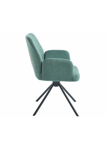 Стілець з обертом 180° DEMI Чорний каркас / Ментолова тканина Intarsio (372178428)