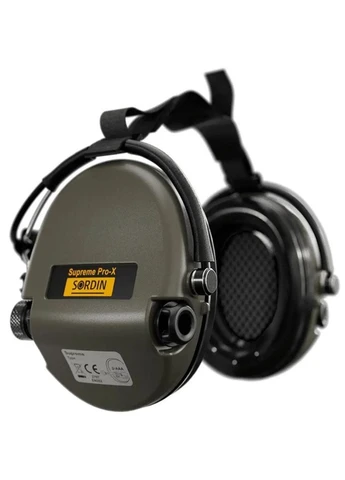 Активні захисні навушники Supreme Pro-X Neckband Olive із заднім тримачем під шолом (76302-X-S) Sordin (382363151)