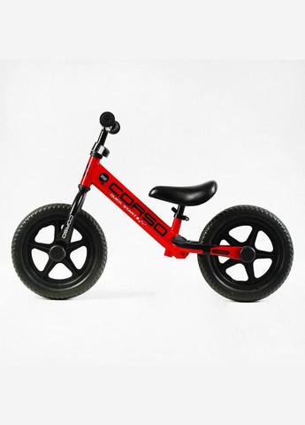 Детский беговел велобег Sprint JR74115 стальная рама колесо 12" EVA пена Красный Corso (304253359)