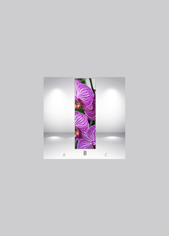 Самофиксирующаяся наклейка на холодильник, 200 х 60 см, магнитная Цветы Лицевая с ламинацией (holMM1_fl101445) Декоинт (278290049)