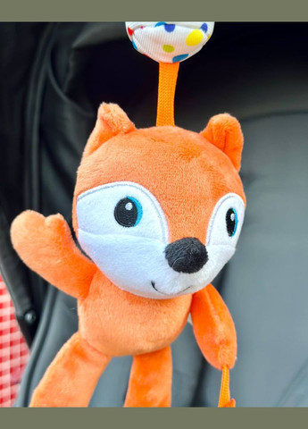 Подвесная игрушка погремушка с прорезывателем D146B Лисичка Happy Monkey (327797155)