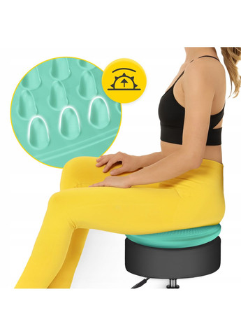 Балансувальна подушка-диск MED+ 33 см сенсомоторна, масажна Mint () 4FIZJO P-5907739313836 (275095689)