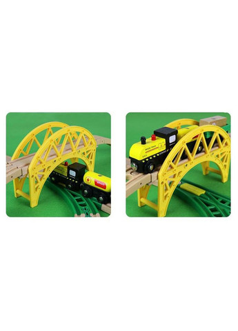 Детская игрушечная железная дорога из дерева, 70 деталей (Brio, Ikea) E21C17, Без электро локомотива Edwone (322280453)