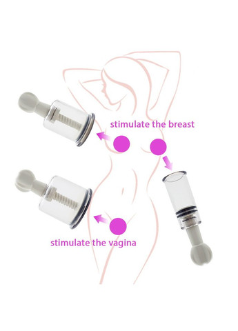 Помпы для сосков Nipple Erector Set 5,0 большие вакуумные No Brand (303904282)