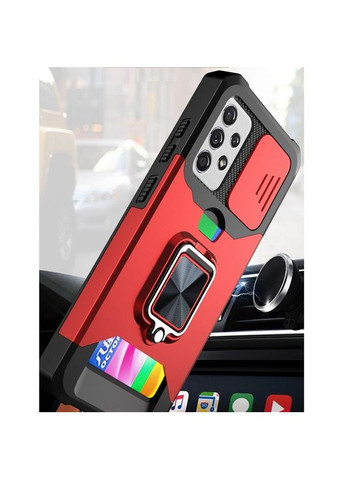 Протиударний чохол бампер Defender Ring з підставкою для Samsung Galaxy A02S (2021) A025 Blue SHIELD (324234605)