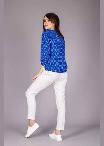 Темно-синя яскравий блузон із структурного трикотажу (1150) Triko Bakh