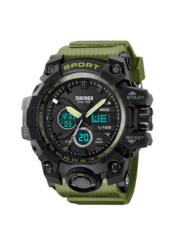 2197AG Army Green электронный спортивный, сasual Skmei (324214619)