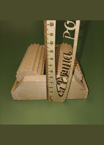 Підлоговий роліковий масажер для стоп з натурального дерева 2 шипованих ролики+подарунок No Brand (338433318)