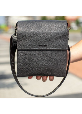 Чоловіча шкіряна сумка-месенджер через плече TD-18621 чорний Bexhill (336552121)