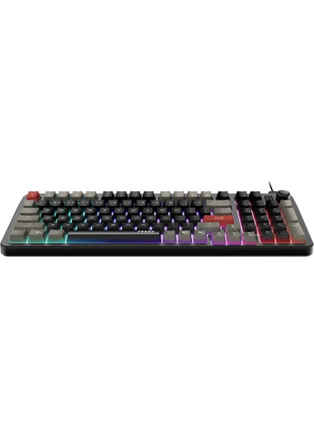 Клавіатура мембранна FORGE GK110 UA 98key, USB-A, EN/UKR/RU, LED, чорний MSI (364874230)