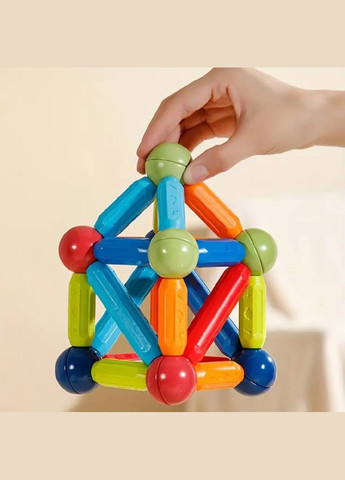 Дитячий розвиваючий магнітний конструктор "Магнітні блоки" Magnetic B010Y на 36 деталі Fun Game (327217687)