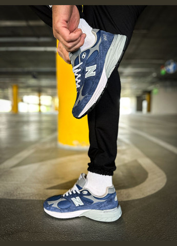 Кроссовки женские и мужские New Balance 993 navy blue | Нью Беланс 993 синие No Brand синие всесезоны (313653556)