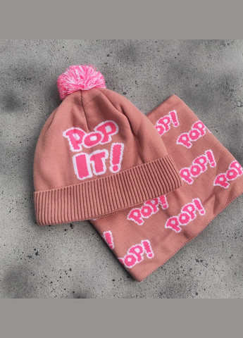 Комплект на флисе шапка + хомут с надписями Talvi (301914110)