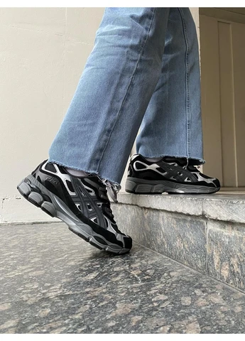 КРОСІВКИ ЖІНОЧІ ASICS GEL-NYC GRAPHITE GREY BLACK АСІКС ГЕЛЬ НЮК ЧОРНІ No Brand чорні демісезони (391939962)