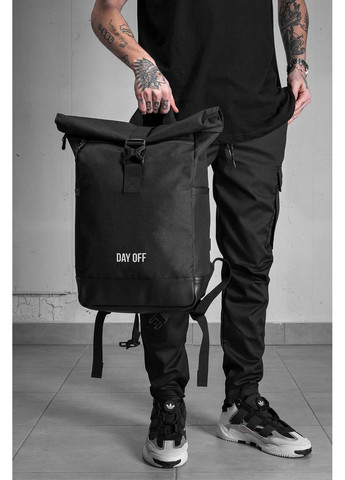 Мужской Повседневный Рюкзак Роллтоп Школьный С Принтом DayOff Black Without (360641730)