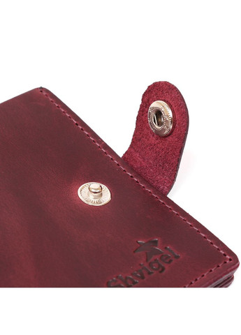 Жіноче матове шкіряне портмоне 16478 Вишневий Shvigel (298566534)