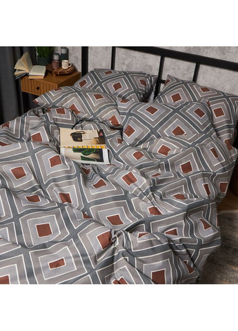 Комплект постільної білизни Мікросатин Premium Полуторний Євро 160х220 наволочки 4х70х70 (MS-820009964) Moon&Star Loft Style (356112818)