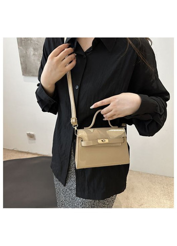 Женская сумка 6184 кросс-боди бежевая No Brand (313235571)