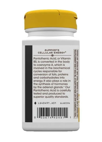 Пантотеновая кислота Pantothenic Acid 250 мг 100 капсул Nature's Way (361117033)