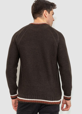 Темно-коричневый зимний свитер мужской, цвет светло-бежевый, Ager